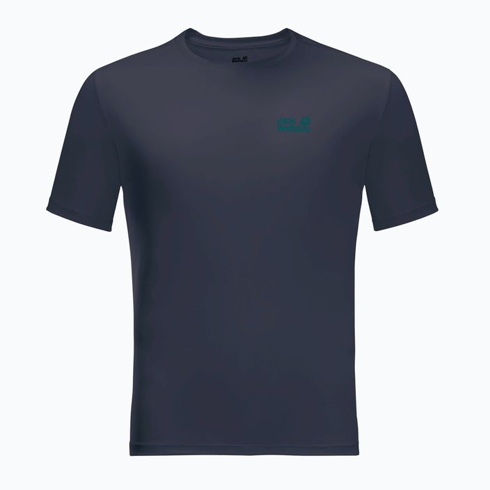 Jack Wolfskin tricou de trekking pentru bărbați Tech albastru marin 1807071_1010 3