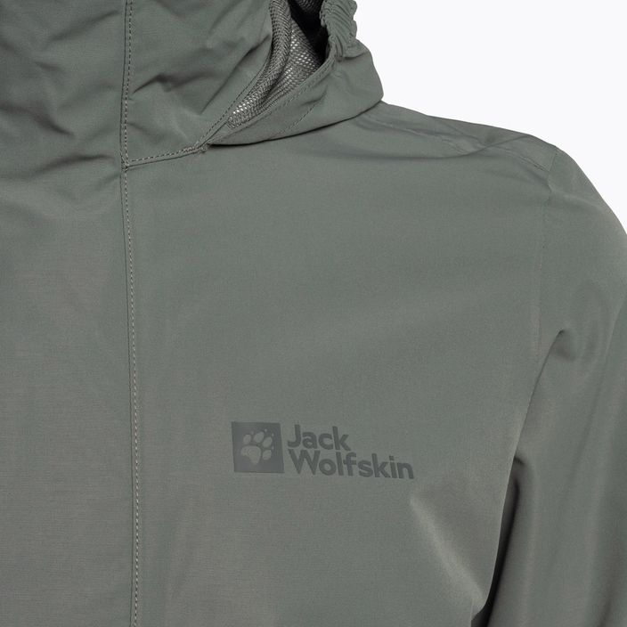 Jack Wolfskin jachetă de ploaie Stormy Point 2L pentru bărbați, verde 1111142 8