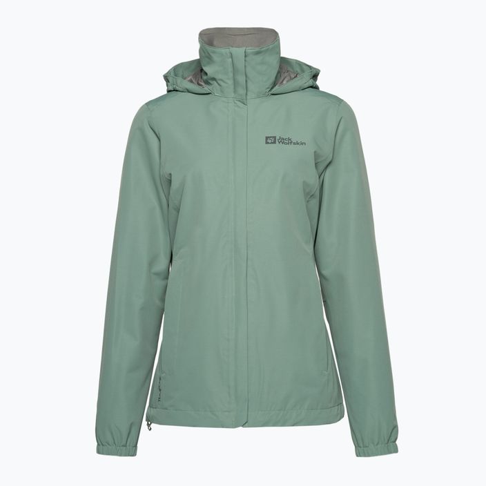 Jack Wolfskin jachetă de ploaie Stormy Point 2L pentru femei, verde 1111202 6