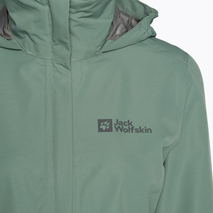 Jack Wolfskin jachetă de ploaie Stormy Point 2L pentru femei, verde 1111202 8