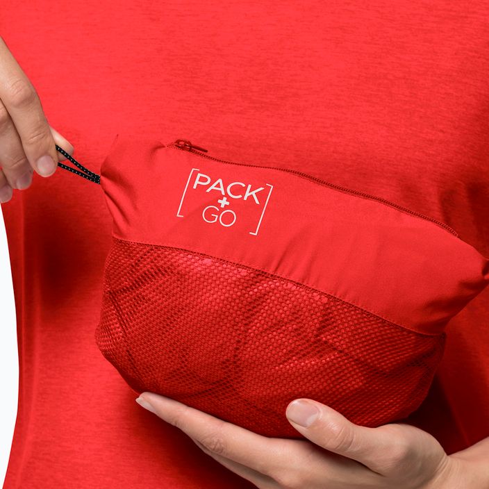 Jack Wolfskin jachetă de ploaie Pack & Go Shell portocalie pentru femei 1111514_2184_003 6