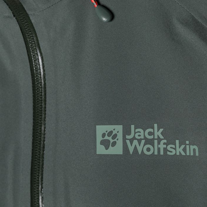 Jack Wolfskin Highest Peak jachetă de ploaie pentru femei verde 1115121_4136_001 8