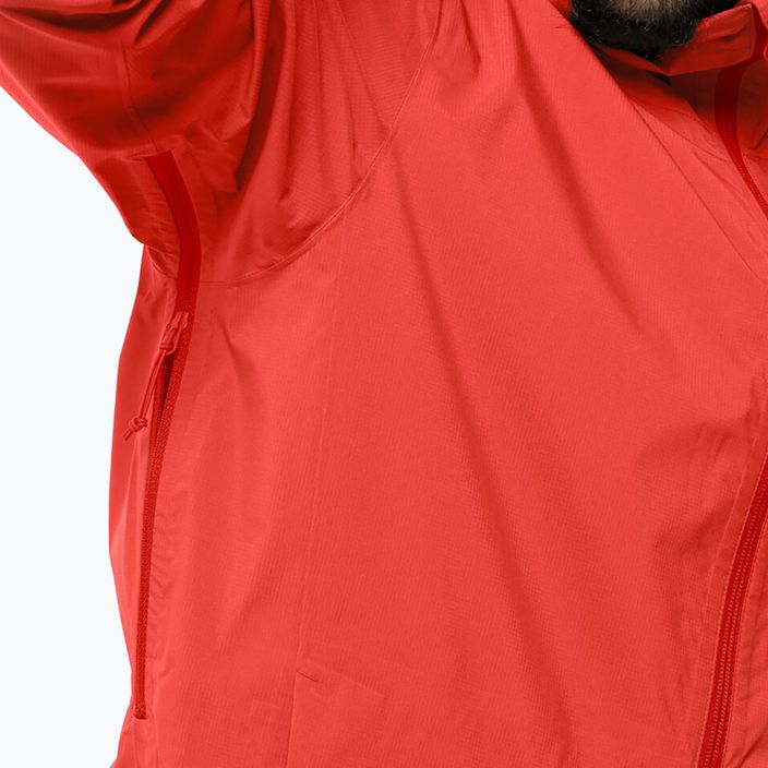 Jack Wolfskin jachetă de ploaie pentru bărbați Elsberg 2.5L roșu 1115881_2193_003 5