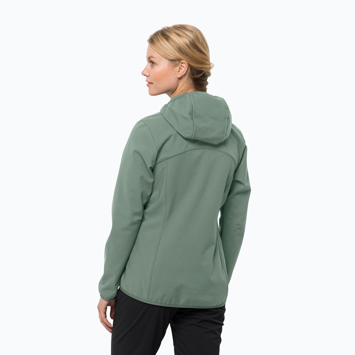 Jachetă softshell pentru femei Jack Wolfskin Bornberg Hoody verde 1307691 2