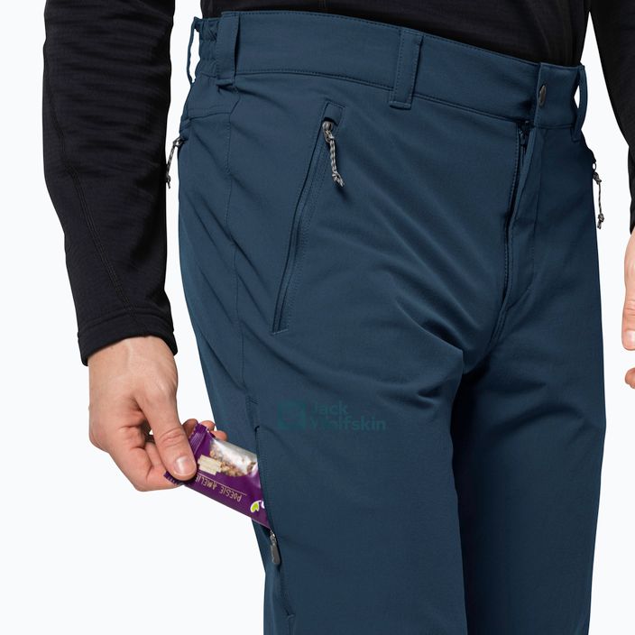 Pantaloni bărbați Jack Wolfskin Activate XT softshell albastru marin 1503755 3