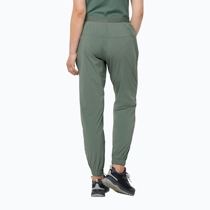 Pantaloni softshell pentru femei Jack Wolfskin Prelight verde 1508111 2