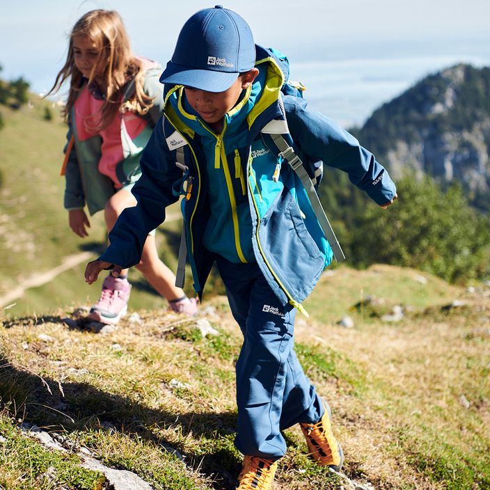 Jack Wolfskin Active Hike jachetă de ploaie pentru copii albastru marin-verde 1609251 4