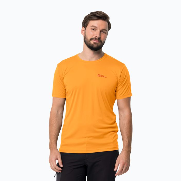 Tricou de trekking pentru bărbați Jack Wolfskin Tech portocaliu 1807072