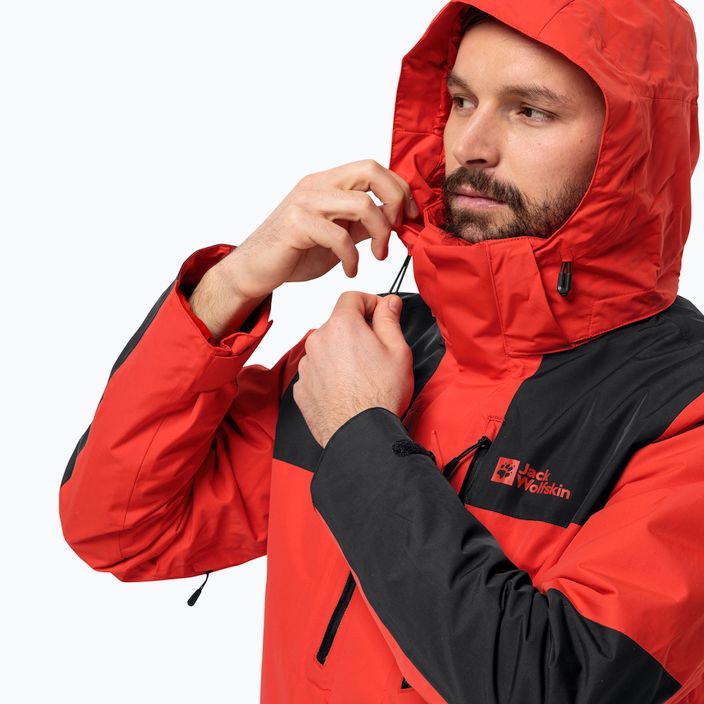 Jack Wolfskin jachetă de ploaie Jasper 3in1 roșu puternic pentru bărbați Jack Wolfskin 6