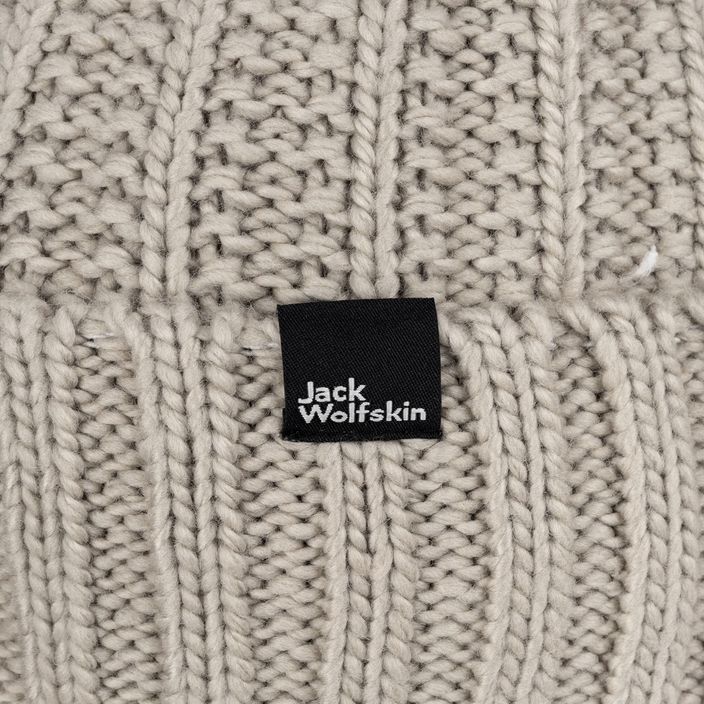 Căciulă de iarnă pentru femei Jack Wolfskin Highloft Knit Beanie gri prăfuit 4