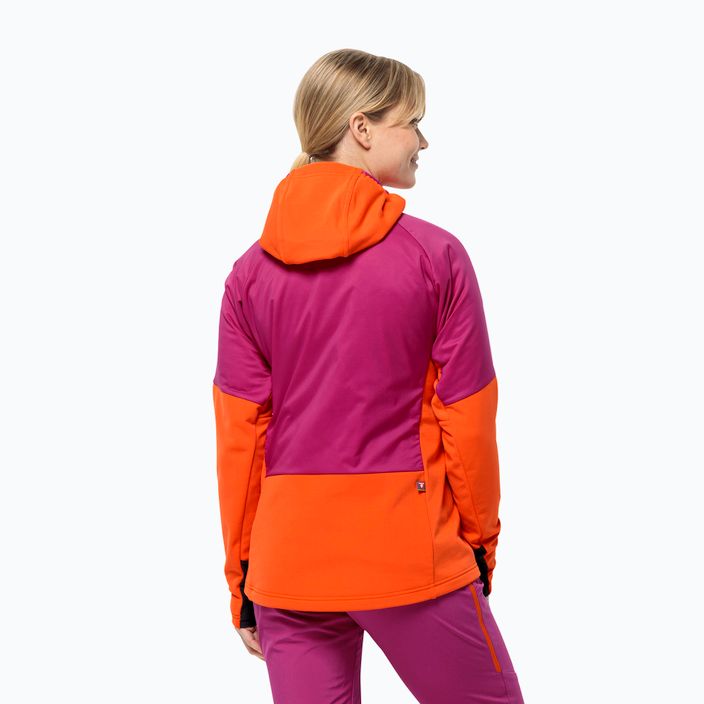 Jack Wolfskin Alpspitze Ins Hybrid jacheta de ploaie pentru femei magenta nouă 2