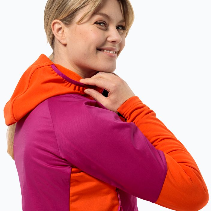 Jack Wolfskin Alpspitze Ins Hybrid jacheta de ploaie pentru femei magenta nouă 3