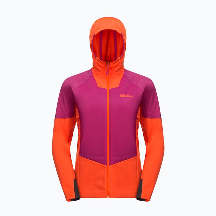 Jack Wolfskin Alpspitze Ins Hybrid jacheta de ploaie pentru femei magenta nouă 8