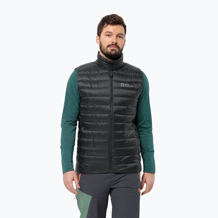 Vestă de trekking pentru bărbați Jack Wolfskin Pilvi Down black