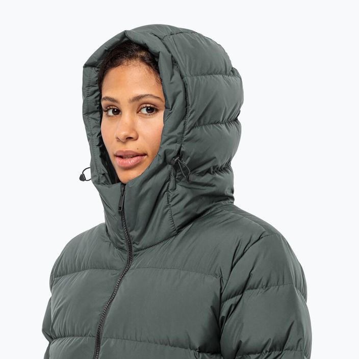 Palton de puf pentru femei Jack Wolfskin Frozen Palace slate green 3