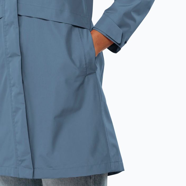 Palton de ploaie pentru femei Jack Wolfskin Cape West Coat elemental blue 6