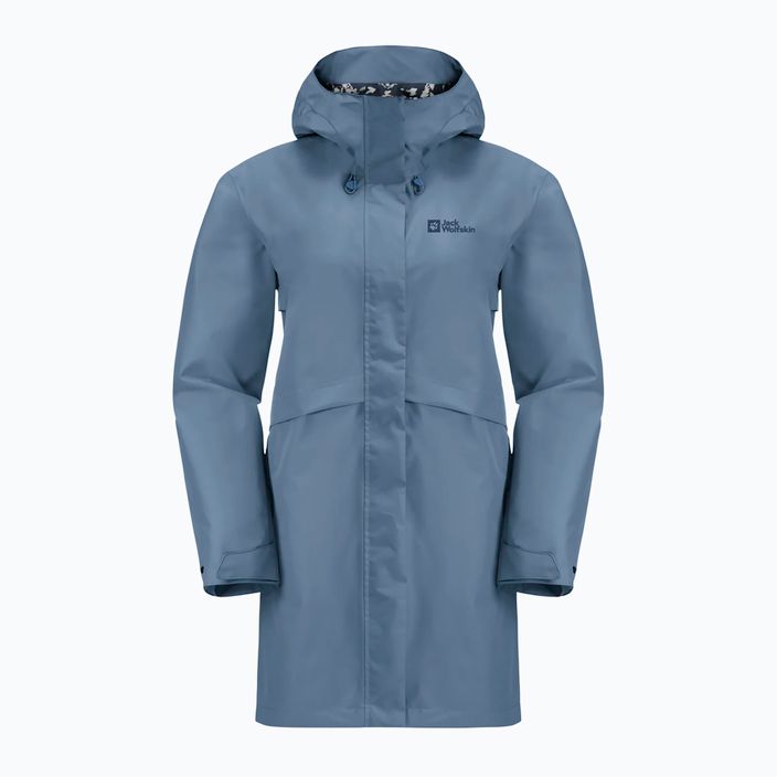 Palton de ploaie pentru femei Jack Wolfskin Cape West Coat elemental blue 7