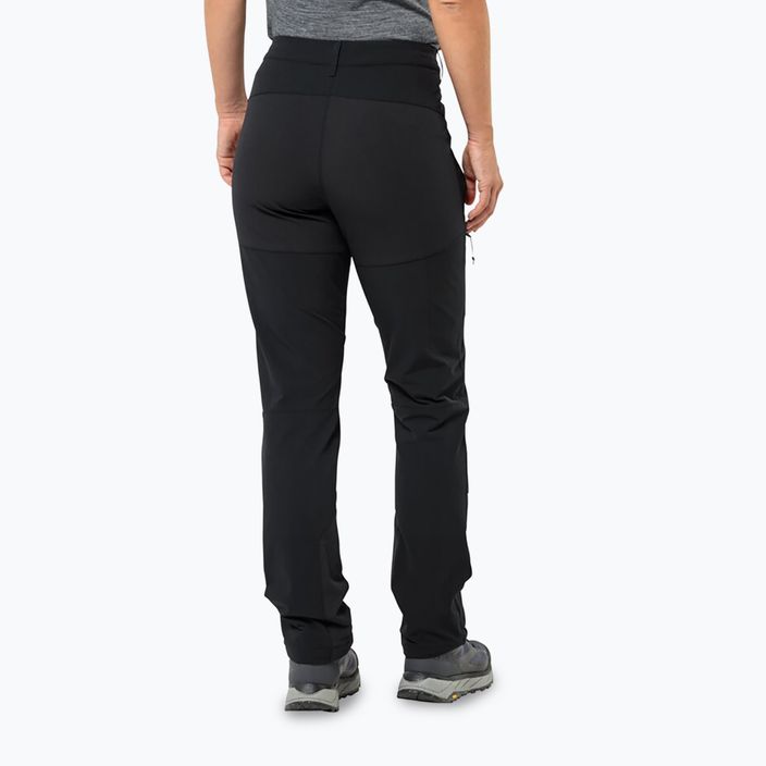 Pantaloni softshell pentru feme Jack Wolfskin Andur black 2