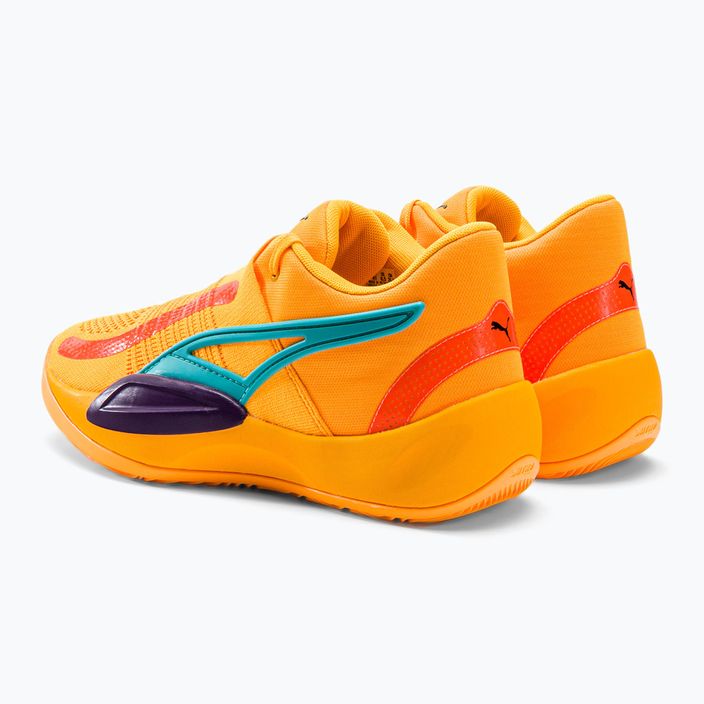 Pantofi de baschet pentru bărbați Puma Rise Nitro portocaliu 3
