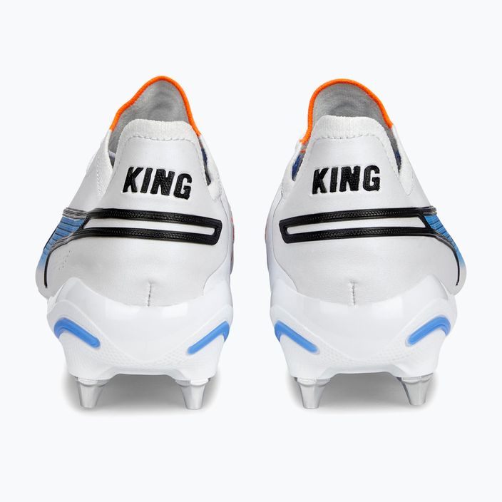 PUMA King Ultimate MXSG ghete de fotbal pentru bărbați puma alb/puma negru/blue glimmer/ultra orange 13