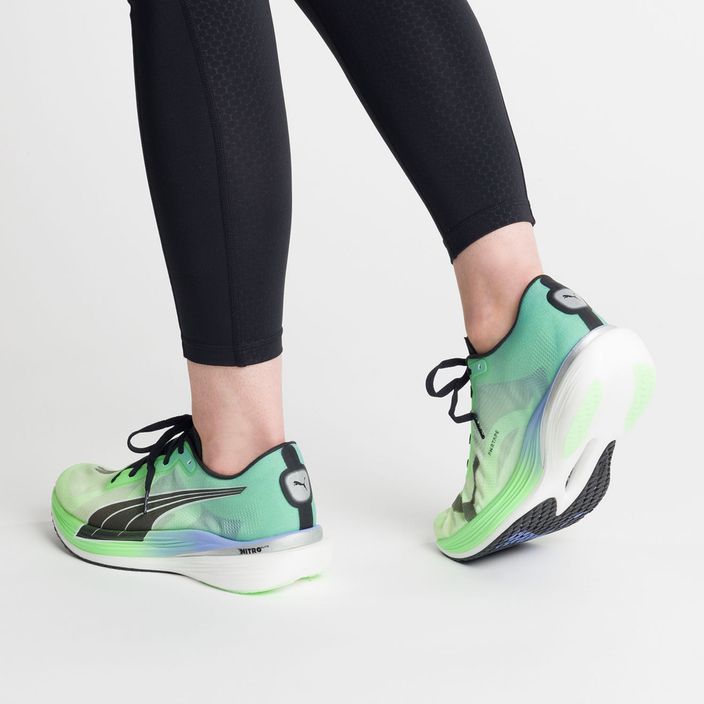 Pantofi de alergare pentru femei PUMA Deviate Nitro Elite 2 verde 377787 01 3