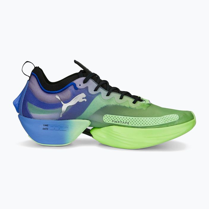 Pantofi de alergare pentru bărbați PUMA Fast-R NITRO Elite Carbon royal sapphire/fizzy lime 12