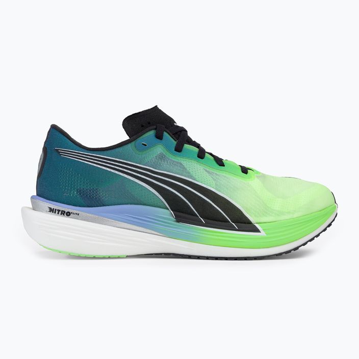 Pantofi de alergare pentru bărbați PUMA Deviate Nitro Elite 2 verde 377786 01 2