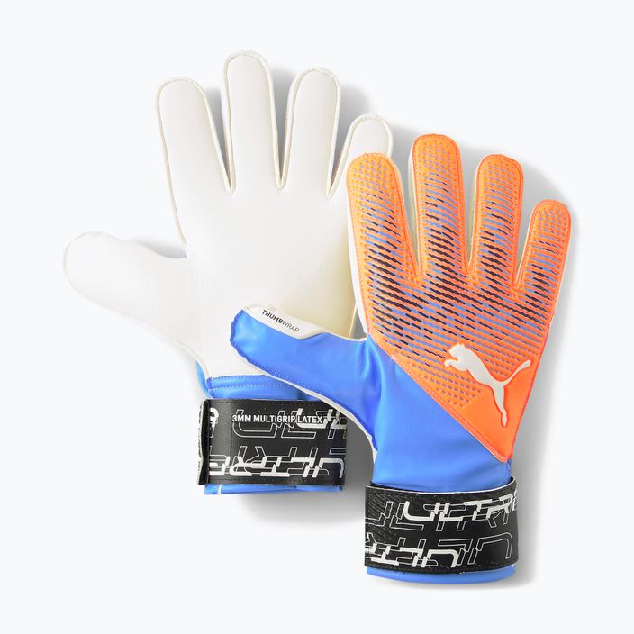 Mănuși de portar PUMA Ultra Protect 3 Rc portocaliu și albastru 41819 05 4