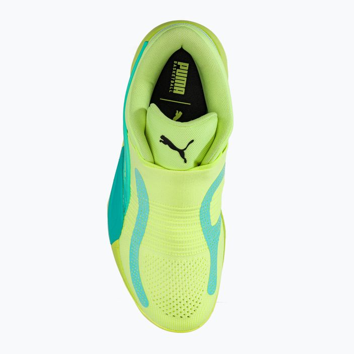 Pantofi de baschet pentru bărbați PUMA Rise Nitro fast yellow/electric peppermint 6