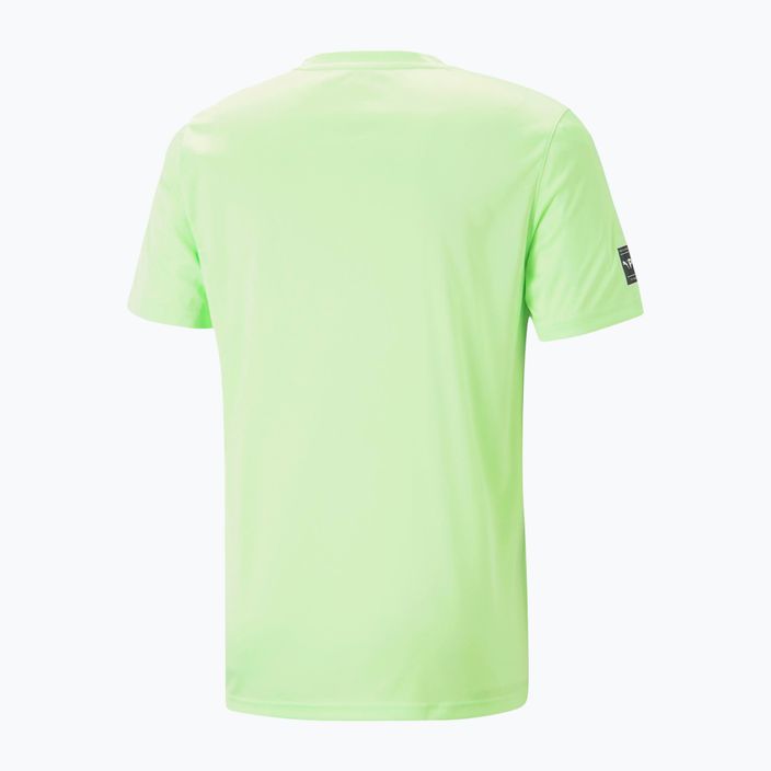 Tricou de antrenament pentru bărbați PUMA Fit Logo Cf Graphic verde 523098 34 2