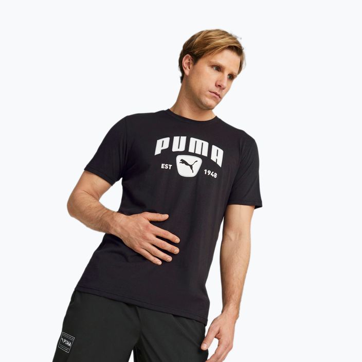 Bărbați PUMA Performance Training T-shirt Graphic negru 523236 01 3