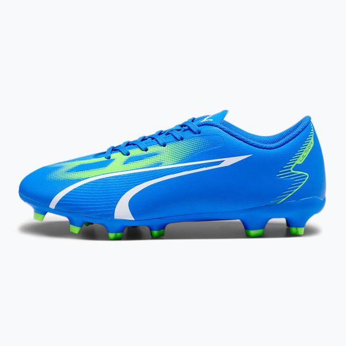 Ghete de fotbal pentru bărbați PUMA Ultra Play FG/AG ultra blue/puma white/pro green 7