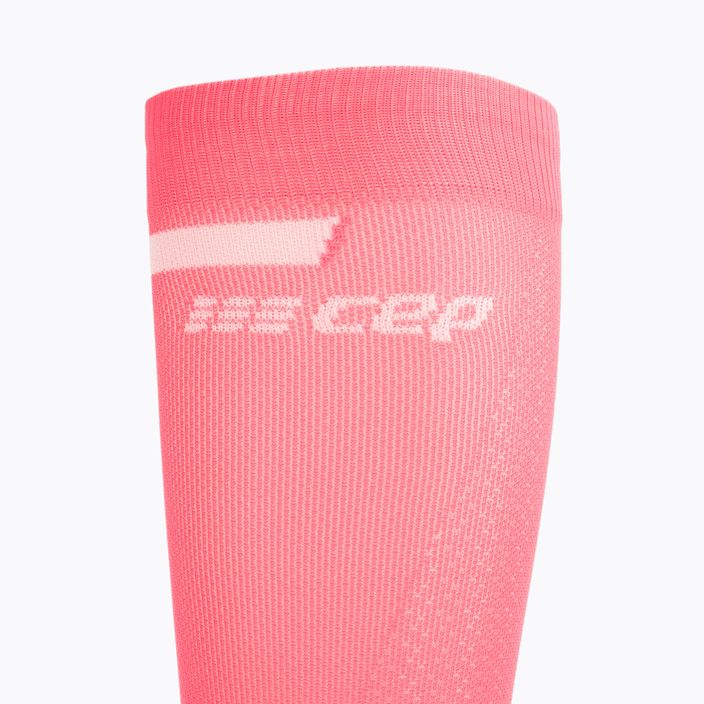 Șosete compresive de alergat pentru femei CEP Tall 4.0 pink/black 3