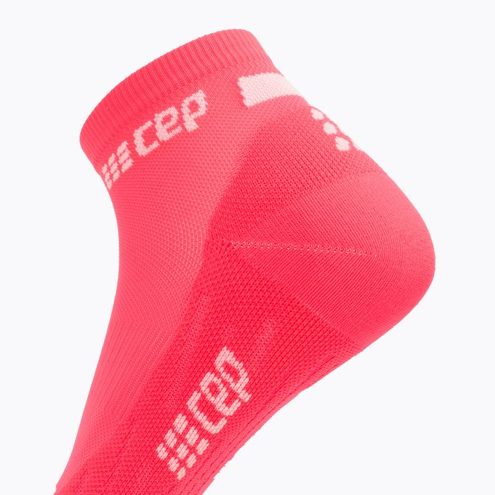 Șosete compresive de alergat pentru femei CEP 4.0 Low Cut pink 6
