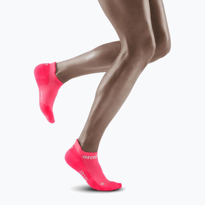 Șosete compresive de alergat pentru femei CEP 4.0 No Show pink 5