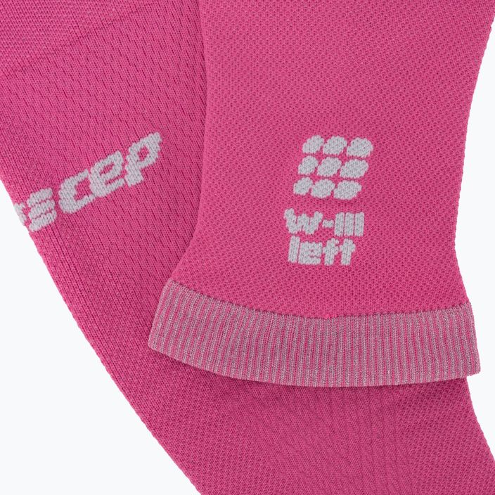 Benzi compresive de gambe pentru femei CEP Ultralight pink/light grey 3