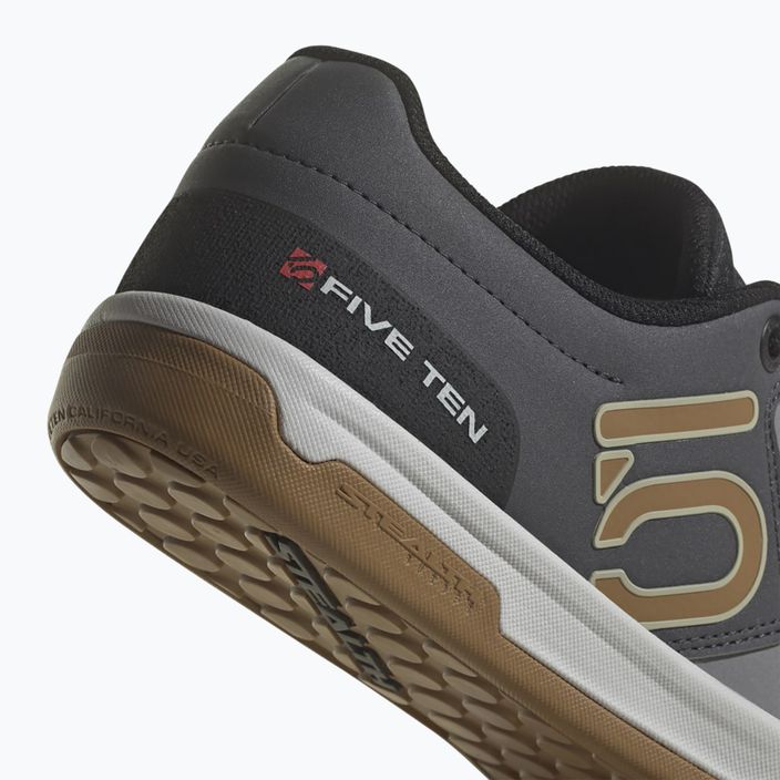 Pantofi de ciclism cu platformă pentru bărbați adidas FIVE TEN Freerider Pro gri trei/bronz strată/negru de bază 9