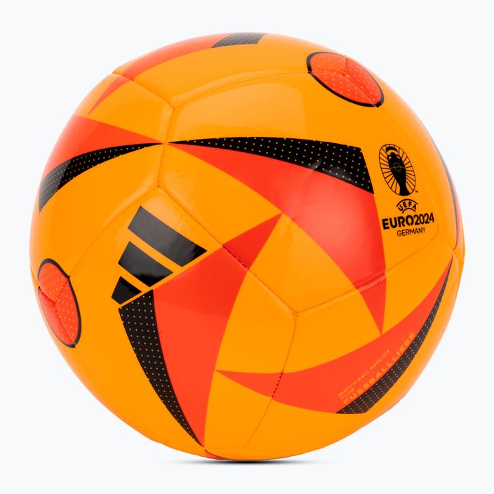 adidas Fussballiebe Club Euro 2024 aur solar/roșu solar/negru de fotbal dimensiunea 5 2