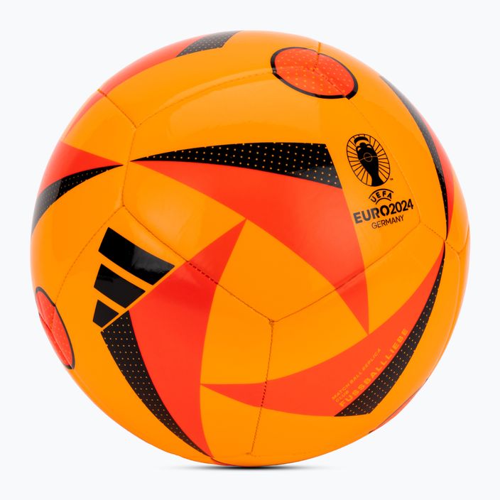 adidas Fussballiebe Club Euro 2024 aur solar/roșu solar/negru de fotbal dimensiunea 4 2