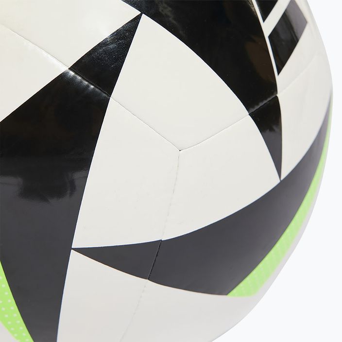 Minge de fotbal adidas Fussballiebe Club white/black/solar green mărime 5 4