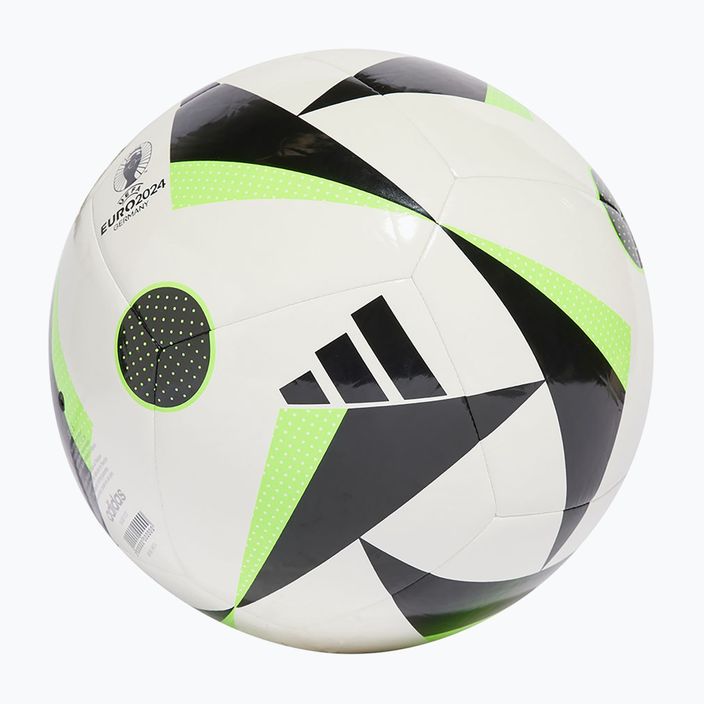 Minge de fotbal adidas Fussballiebe Club white/black/solar green mărime 4 2