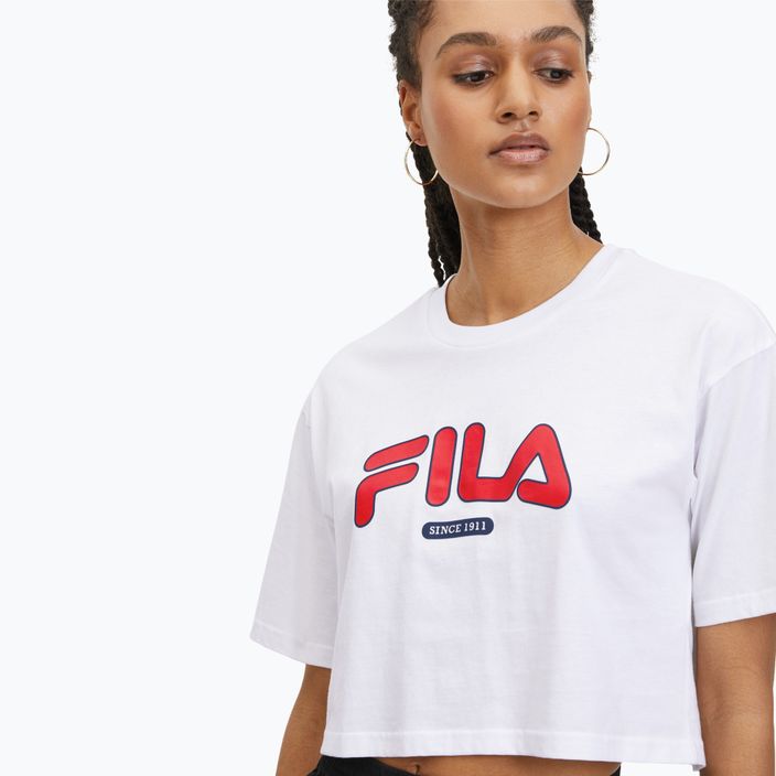 Tricou pentru femei FILA Lucena bright white 4