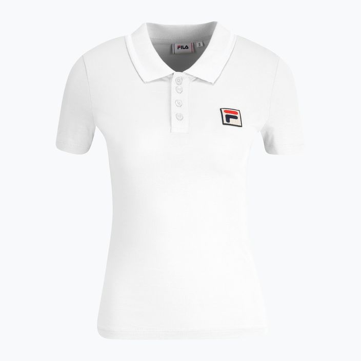 Tricou polo pentru femei FILA Leuben bright white 5