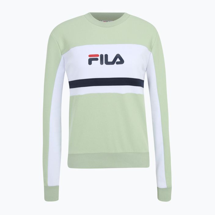 Bluză pentru femei FILA Lishui smoke green/bright white 5