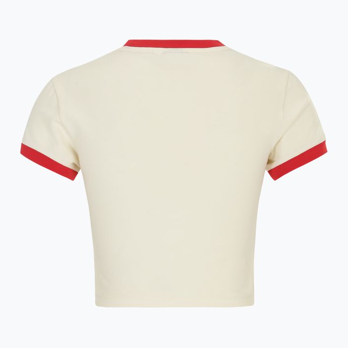 FILA femei T-shirt Luverne Tight Ringer antic alb 2