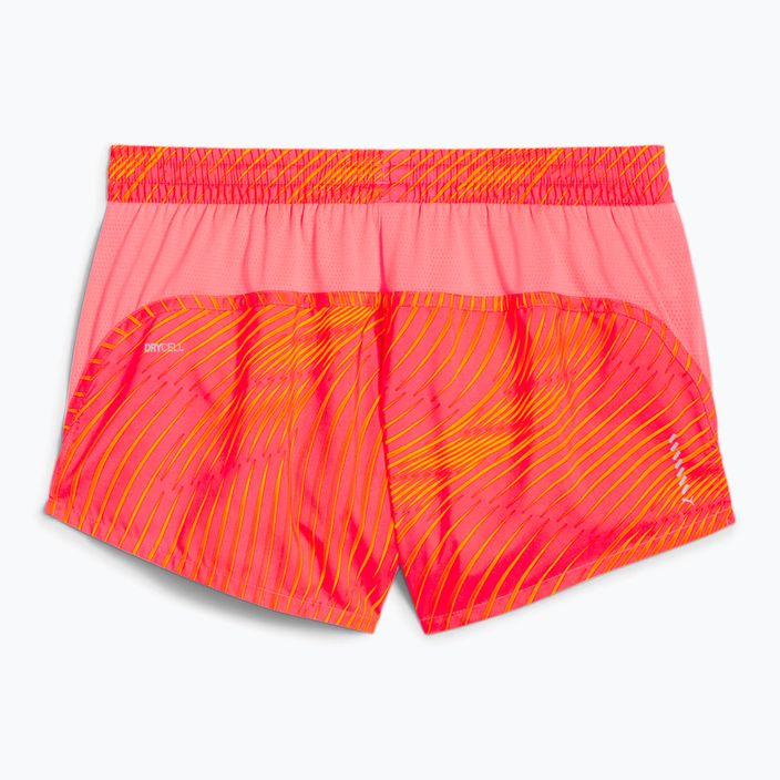 Pantaloni scurți de alergare pentru femei  PUMA Run Favorite AOP Velocity 3" sunset glow/ sun stream 2