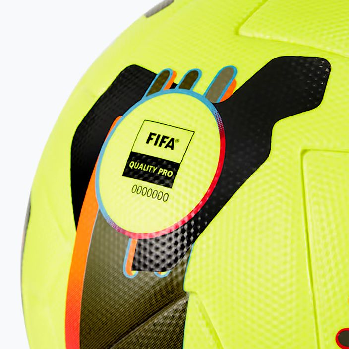 Minge de fotbal PUMA Orbita 2 TB FIFA Quality Pro lemon tonic/multicolor mărimea 5 2