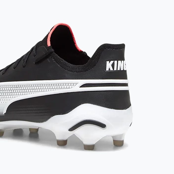 Ghete de fotbal pentru bărbați PUMA King Ultimate FG/AG puma negru/puma alb 15