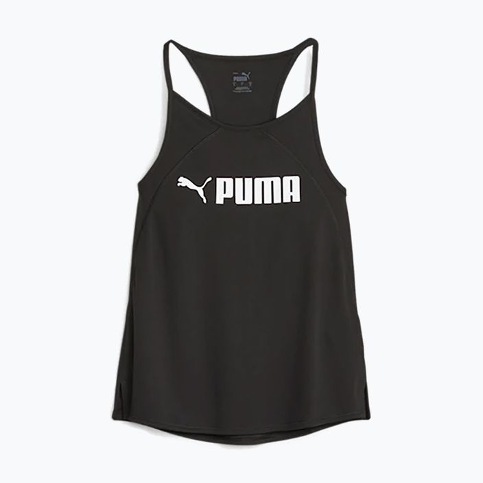 Tricou de antrenament pentru femei PUMA Fit Fashion Ultrabreathe Allover Tank puma negru/puma alb