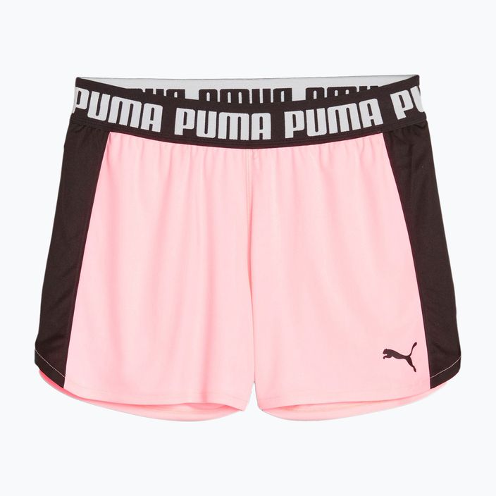 Pantaloni scurți de antrenament pentru femei PUMA Train All Day Knit 3" coral ice/puma black